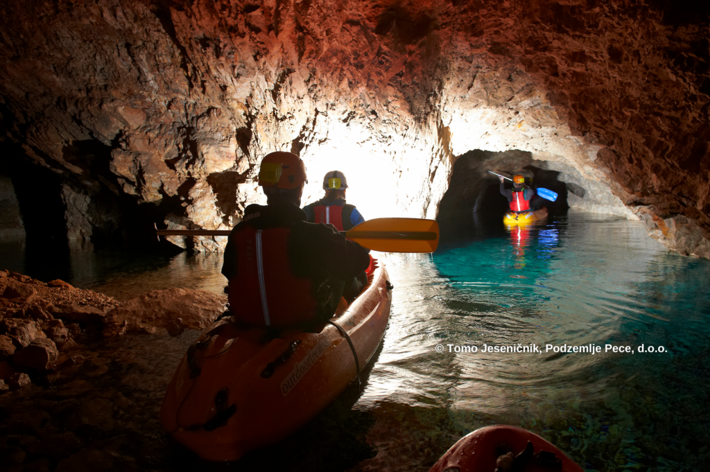 Kayaking underground